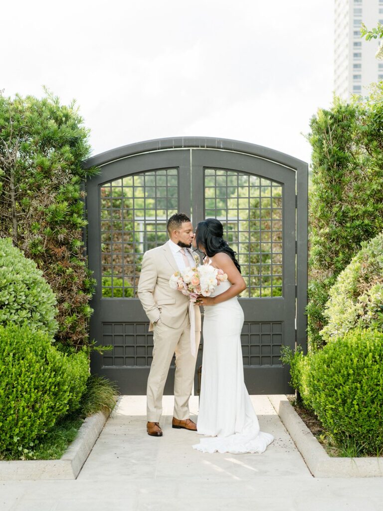 McGovern Centennial Gardens wedding bride groom photo